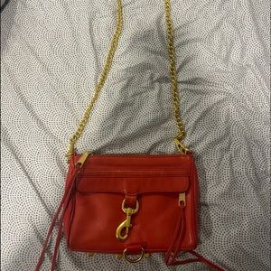 Red Rebecca mink off bag